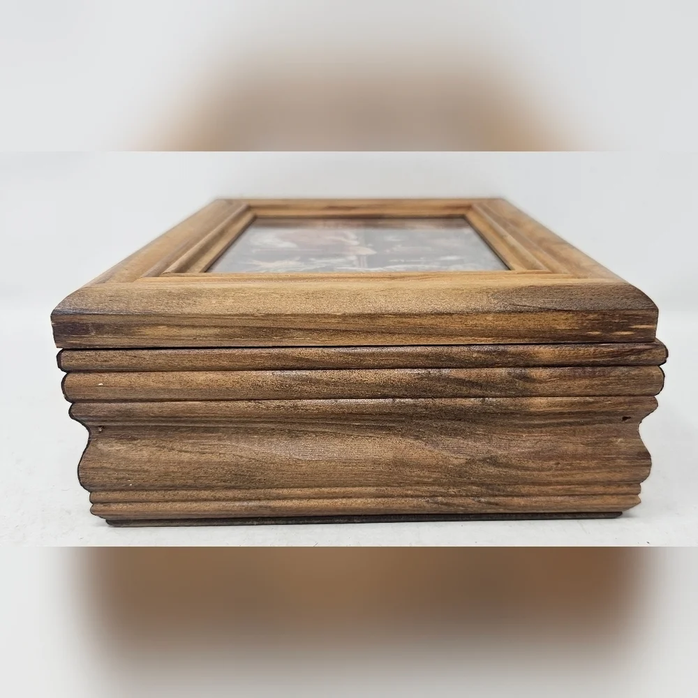 Mischief By Janet Kruskamp Print 3 Cats Handmade Solid Wood Hinged Jewelry Box